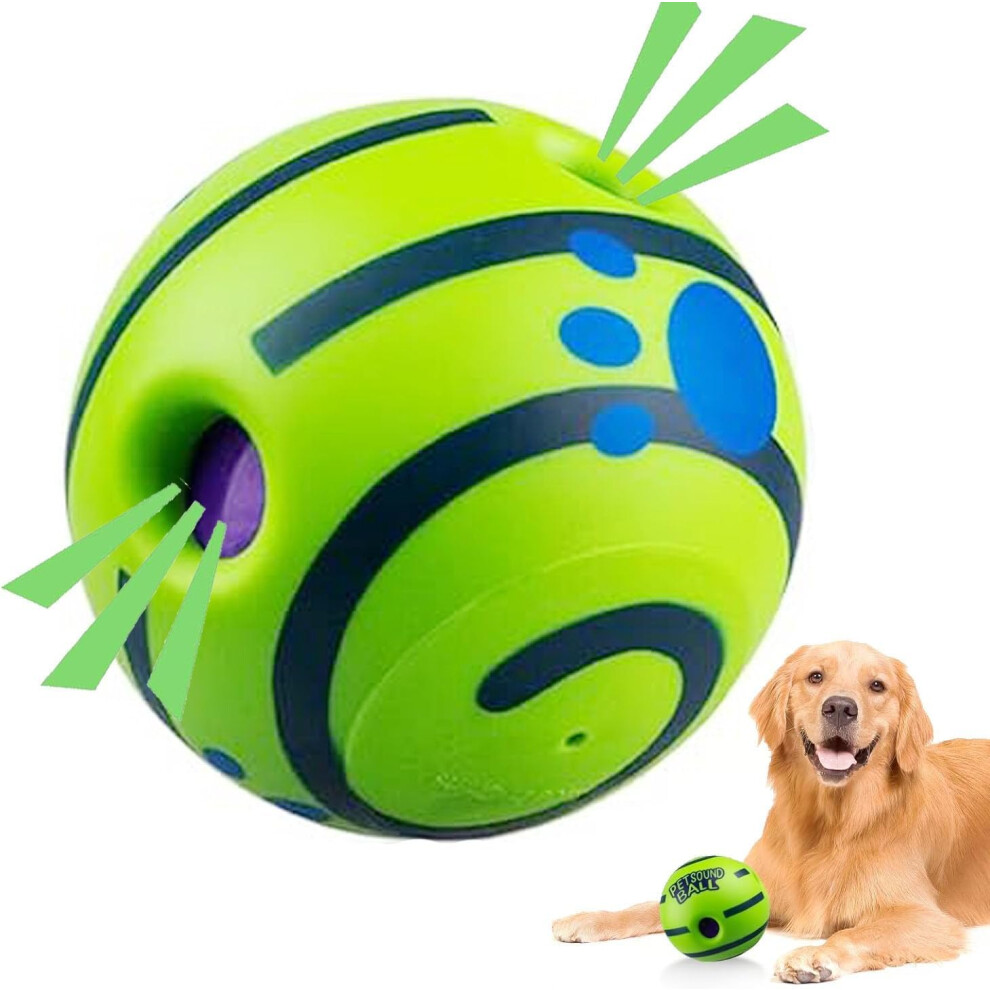 Giggle Ball for Dogs 9cm 3.54in Interactive Dog Ball Wobble Giggle Gog Ball Squeaky Dog Ball Dog Balls for Exercise Training for Large Medium and