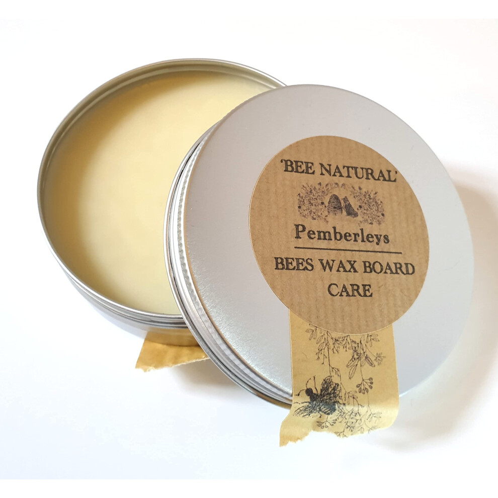 'Bee Natural' Beeswax Chopping Board Care (100Ml), Board Wax / Board Butter / Board Oil / Board Conditioner, Clear Wax 5070000284842