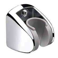 On Wall Mount Shower Bracket for Handheld shower head, Height Adjustable Holder - Large Angle Adjustable to Meet any Space Bathroom- Chrome