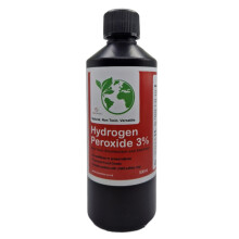 Hydrogen Peroxide 3% Food Grade (500ml) Child Safety Cap - Pure & Unstabilised