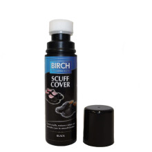 Scuff Cover Black 75ml - High Pigment Wax Shine Shoe Polish Instant Shine Liquid Shoe Boot Paste - For Smooth Leather - Work, Casual and Dress Shoes