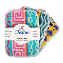 3-Pack Scrub Cloths Multipurpose Non-Scratch Eco Friendly Cotton Dish Washing Up Scourer for Kitchen and Household Cleaning Dishwasher Safe Reusable