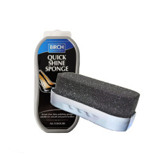 Quick Shine Sponge Neutral - Clear Polish Sponge Gives Instant Gloss, For Leather Shoes Boots Bags, Birch Perfect Express Shine for Any Colour Shoes