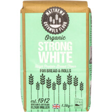 Matthews Cotswold Organic Strong White Flour | Baker's Grade High Protein Bread Flour | Specialty | Artisanal | Milled In Britain (1.5kg Bag (Single