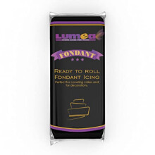 Fondant Icing, black, 1kg, ready to roll, soft and flexible, cake decoration rolled out sugar paste