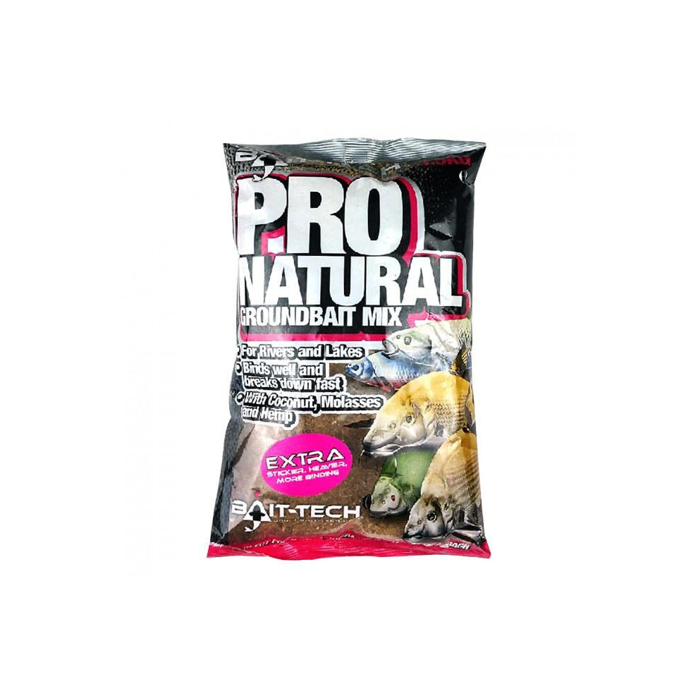 PRO NATURAL GROUNDBAIT MIX EXTRA CARP MATCH FISHING BAIT 1.5kg