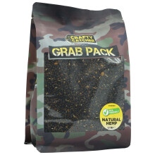 Natural Hemp Cooked Particles Mix, 1kg Grab Pack, PVA Friendly, Prepared Fishing Bait Spod Mix for Carp
