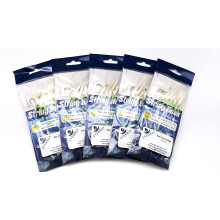 Fishing Sea Rigs 5packs Multi Hooks for Mackerel Pollock Bass Cod Wrasse, Feather Baits, Sea Lures Boat Fishing Tackle, Real Fish Skins, Hooks with