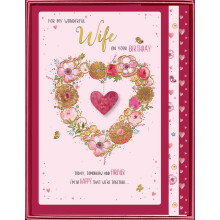 For My Beautiful Wife on Your Birthday Boxed Large Card