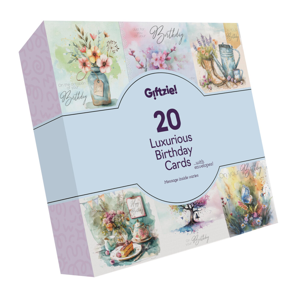 Luxury Birthday Cards Multipack - Assorted 5.7 x inches, - Image 2