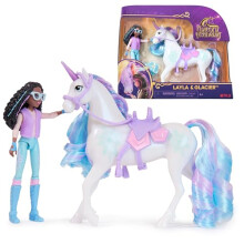 Set de Poup?es et Licornes Unicorn Academy - Layla & Glacier avec 2 Accessoires de Mont?e et Outil de Coiffure pour Filles 4 ans et +