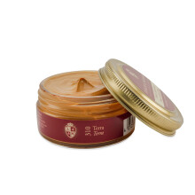 Finest Leather Cream 50 ml for Smooth Leather - High-Quality Shoe Cream for Shoe Care, earth,