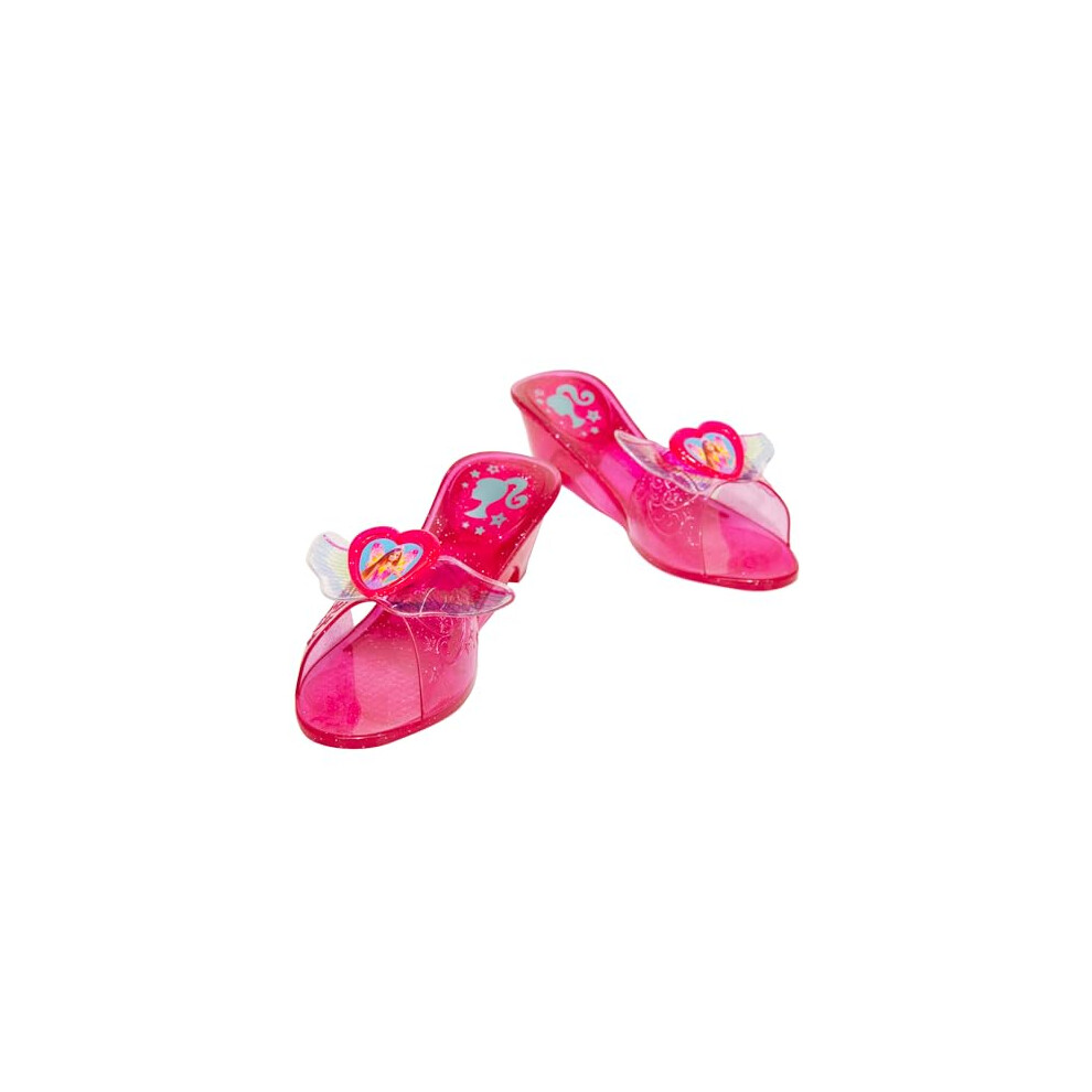 Rubie's Barbie Child Jelly Shoes, Kids Fancy Dress, One Size, Pink, 10-12 UK / 28-30.5 EU