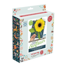 Company Felt Sunflower Craft Kit for Beginners Including Felt Fabric and Full-Colour Instructions