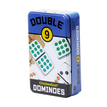 University Games Front Porch Classics Double 9 Dominoes in a Tin, Multicolor