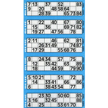 Thomas & Anca Club Supplies Ltd 600 Bingo Tickets - Pad of Blue 6 to View Flyers