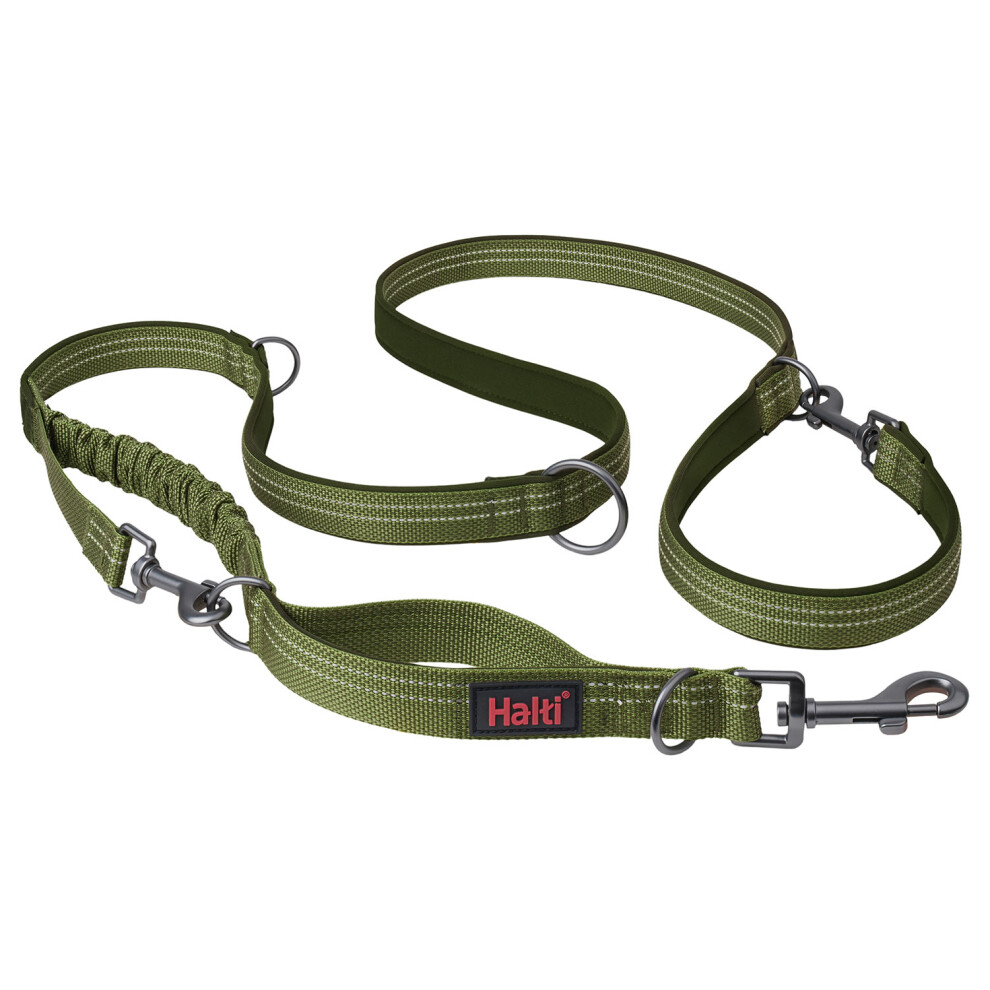 Halti Anatomy Multi Lead Green Shock Absorbing Reflective Large