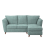 (Duck Egg, Right Hand Facing Corner) Sienna Fullback Hopsack Fabric Corner & Sofa Suite 4