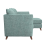 (Duck Egg, Right Hand Facing Corner) Sienna Fullback Hopsack Fabric Corner & Sofa Suite 5