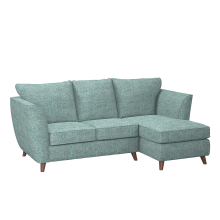(Duck Egg, Right Hand Facing Corner) Sienna Fullback Hopsack Fabric Corner & Sofa Suite