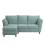 (Duck Egg, Left Hand Facing Corner) Sienna Fullback Hopsack Fabric Corner & Sofa Suite 5