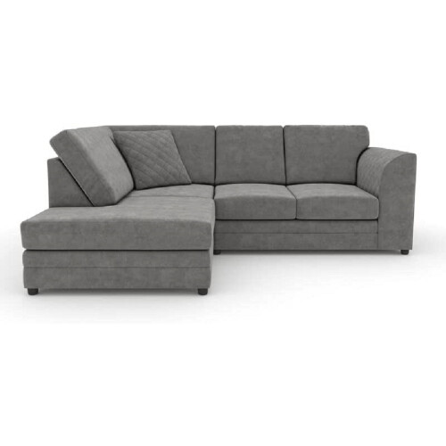 Furniture 786 (Left Hand Facing Grey) Hilton Full Back Corner Sofa Grey / Beige 2