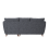 (Navy Blue, Right Hand Facing Corner) Sienna Fullback Hopsack Fabric Corner & Sofa Suite 3