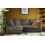 Furniture 786 (Left Hand Facing Grey) Hilton Full Back Corner Sofa Grey / Beige 1