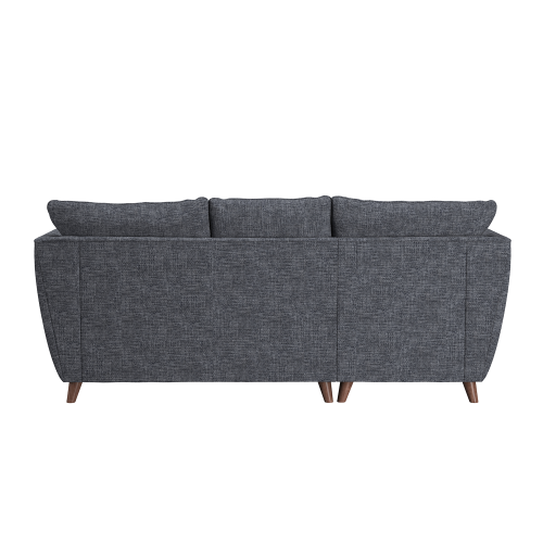 (Navy Blue, Left Hand Facing Corner) Sienna Fullback Hopsack Fabric Corner & Sofa Suite 2