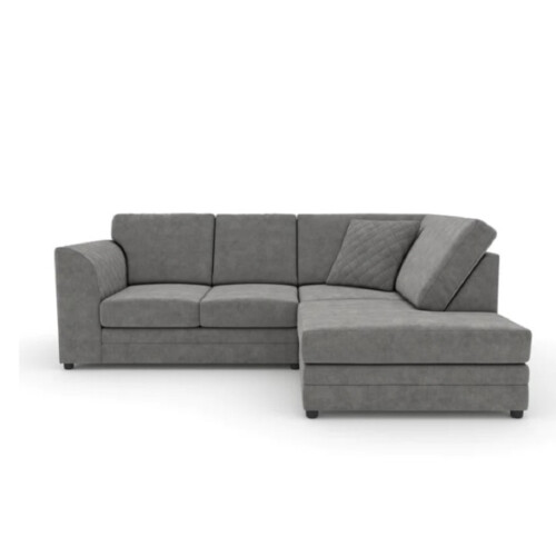 Furniture 786 (Right Hand Facing Grey) Hilton Full Back Corner Sofa Grey / Beige 2