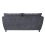 (Navy Blue, 3 Seater) Sienna Fullback Hopsack Fabric Corner & Sofa Suite 3