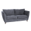(Navy Blue, 3 Seater) Sienna Fullback Hopsack Fabric Corner & Sofa Suite 1