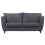 (Navy Blue, 3 Seater) Sienna Fullback Hopsack Fabric Corner & Sofa Suite 4