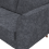 (Navy Blue, 2 Seater) Sienna Fullback Hopsack Fabric Corner & Sofa Suite 6
