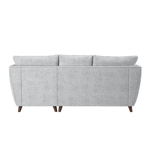 (Silver, Right Hand Facing Corner) Sienna Fullback Hopsack Fabric Corner & Sofa Suite 2