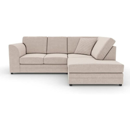 Furniture 786 (Right Hand Facing Beige) Hilton Full Back Corner Sofa Grey / Beige