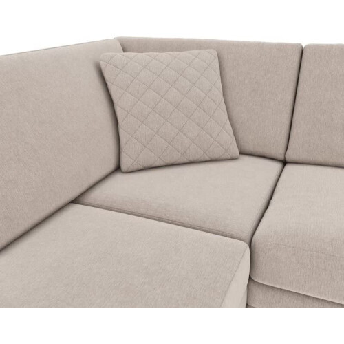Furniture 786 (Right Hand Facing Beige) Hilton Full Back Corner Sofa Grey / Beige 2