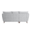 (Silver, Left Hand Facing Corner) Sienna Fullback Hopsack Fabric Corner & Sofa Suite 3
