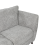 (Silver, 3 & 2 Seater) Sienna Fullback Hopsack Fabric Corner & Sofa Suite 3