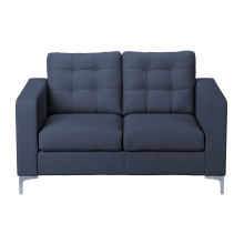 (Sapphire Blue, 2 Seater) Hackney Fabric 3 & 2 Seater Sofa Suite - 2 Colours
