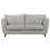 (Silver, 3 Seater) Sienna Fullback Hopsack Fabric Corner & Sofa Suite 4