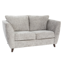 (Silver, 2 Seater) Sienna Fullback Hopsack Fabric Corner & Sofa Suite