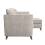 (Stone, Right Hand Facing Corner) Sienna Fullback Hopsack Fabric Corner & Sofa Suite 5