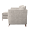 (Stone, Left Hand Facing Corner) Sienna Fullback Hopsack Fabric Corner & Sofa Suite 5