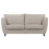 (Stone, 3 Seater) Sienna Fullback Hopsack Fabric Corner & Sofa Suite 4