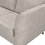 (Stone, 3 Seater) Sienna Fullback Hopsack Fabric Corner & Sofa Suite 6