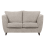 (Stone, 2 Seater) Sienna Fullback Hopsack Fabric Corner & Sofa Suite 4