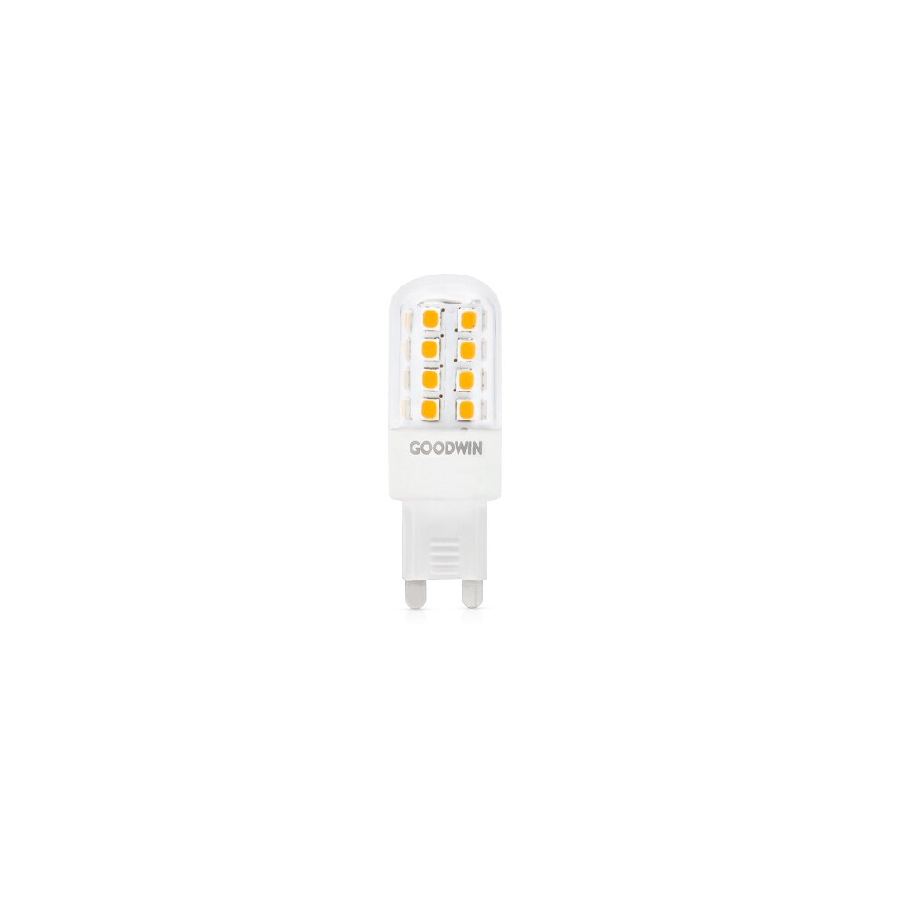GOODWIN  Capsule Clear G9 300D 4.5W/40W 470lm Non-Dimmable Ra80 4000K LED Lamp