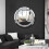 Crushed Diamond Round Silver Wall Hang Frameless Mirror 40x40 cm 5