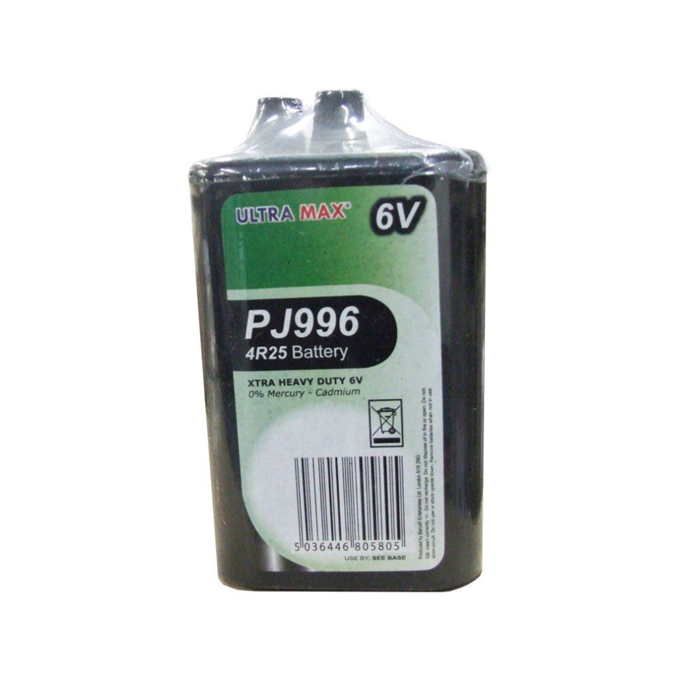 PJ996 ULTRAMAX BRAND BATTERY, 4R25 ZINC